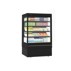 Bonnet Neve Offlip 3 Green - W1875mm Open Display Chiller - Black/Black