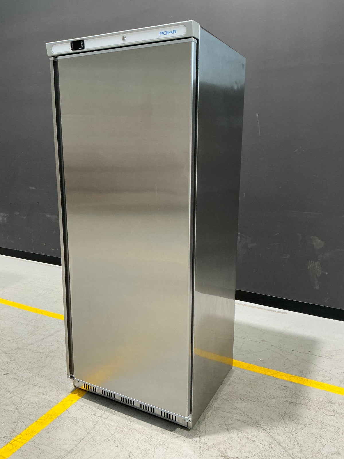 Polar CD084-A-04 stainless steel upright fridge, serial 24137527