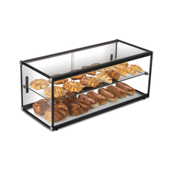Exquisite CD120 Two Tiers Flat Glass Ambient Cake Display