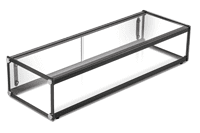 Exquisite CD48 Single Tier Flat Glass Ambient Cake Display