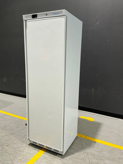 Polar CD613-A-02 white upright freezer, serial 24229595