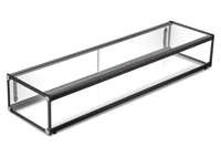 Exquisite CD68 Single Tier Flat Glass Ambient Cake Display