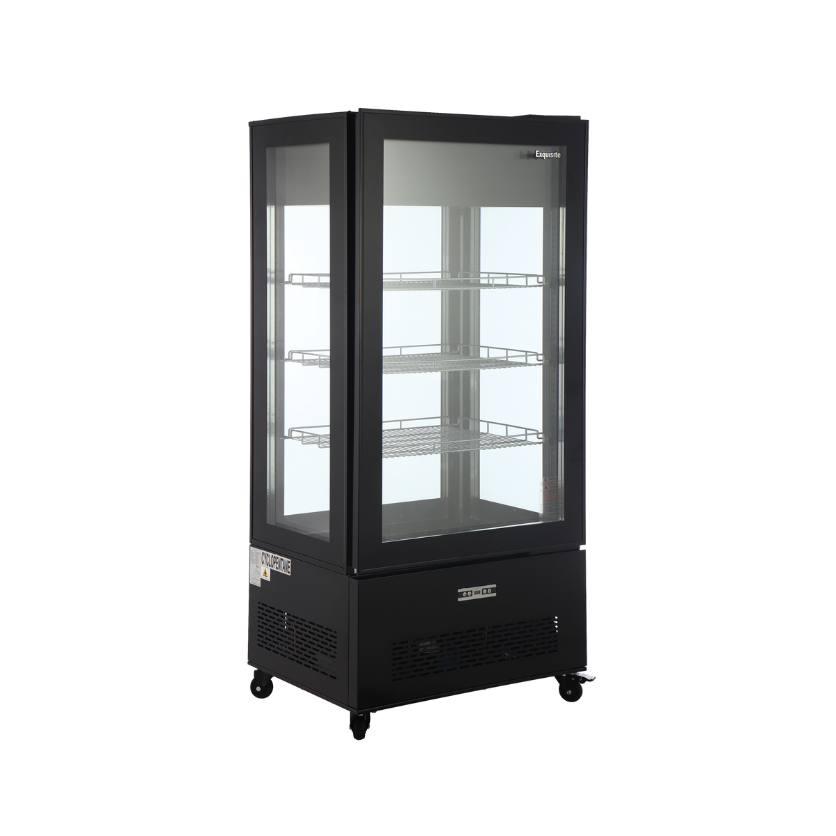 Exquisite CDF550 Four-Sided Glass Upright Freezer