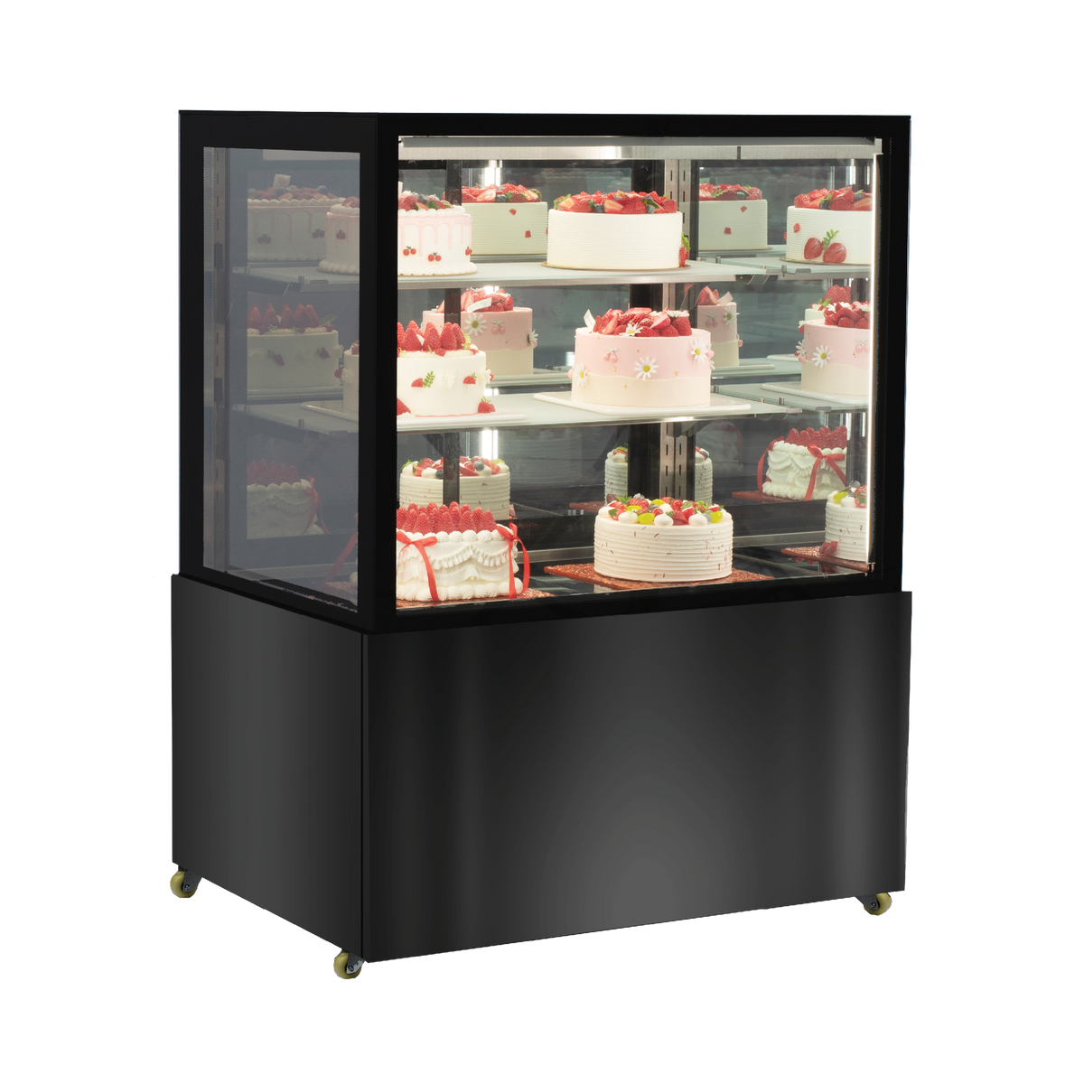 Exquisite CDM209 Two shelves + base Refrigerated Cake Display