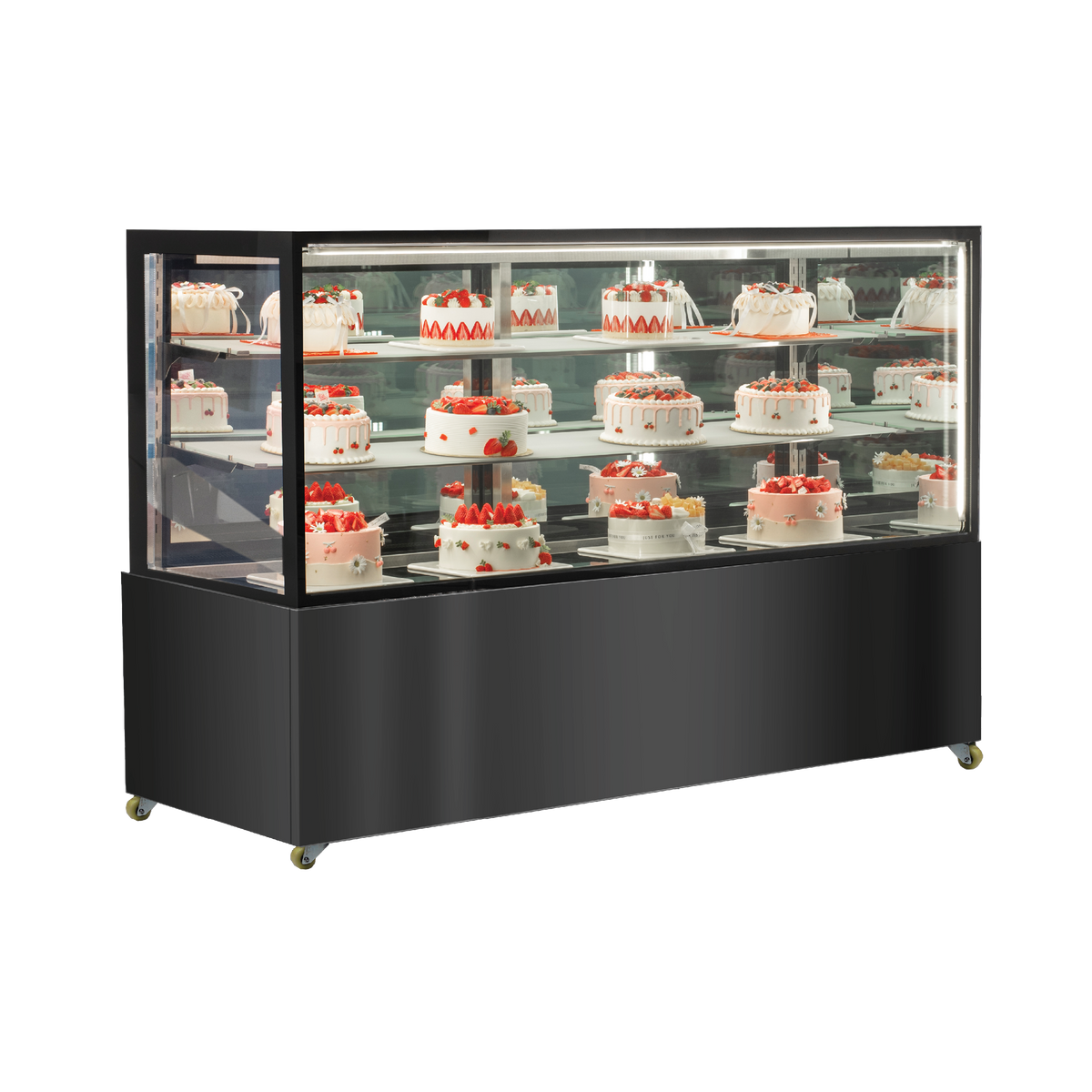 Exquisite CDM218 Two shelves + base Refrigerated Cake Display