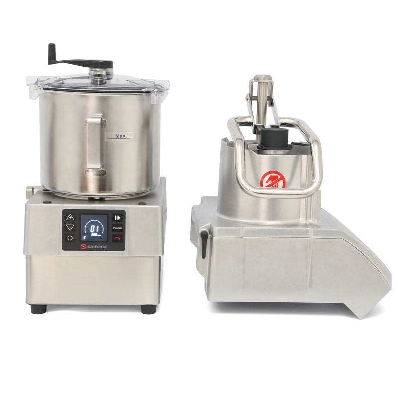 Sammic Ultra Range Combination Vege Prep Machine - 8L Bowl With 3 Disc Set (650kg)