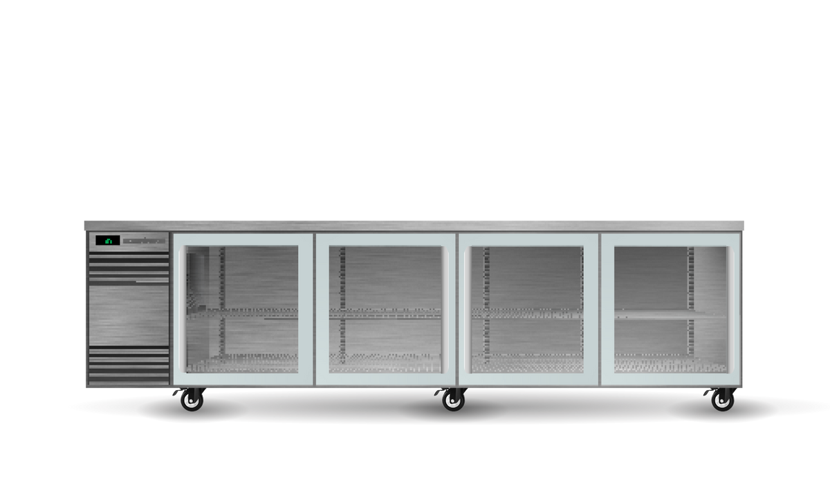 SKOPE CL.4.GSL CounterLine 4 Glass Sliding Door Fridge