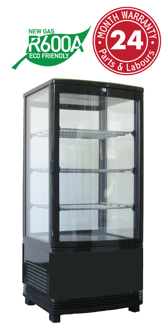 Exquisite CTD78 Four Sided Glass Counter Top Display Refrigerators