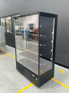 Thermaster DC-125B two-door glass chiller display, serial 4F02560005