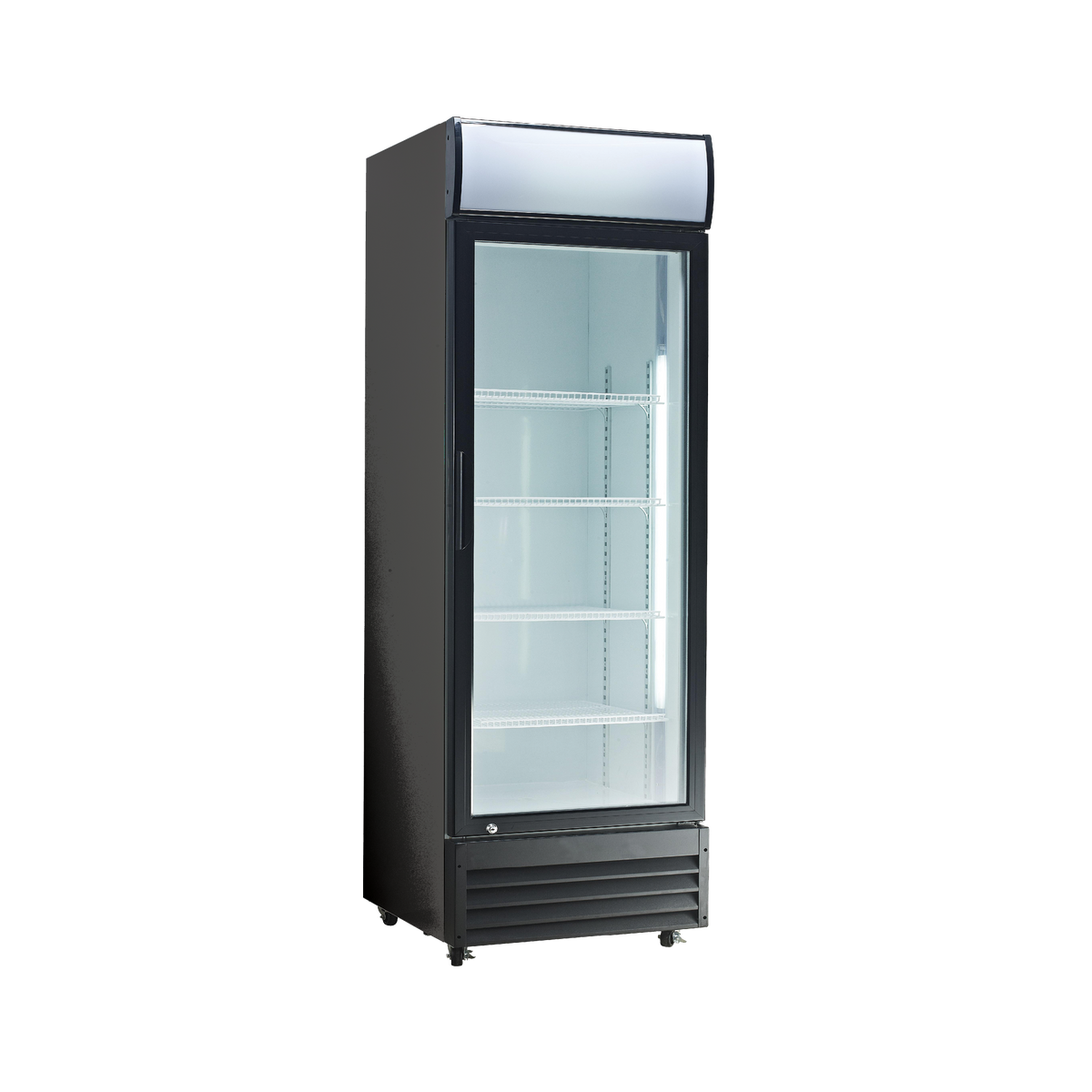 Exquisite DC400P One Glass Door Upright Refrigerator