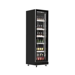 Exquisite DC410 One Glass Door Upright Refrigerator with 3 Colour LED