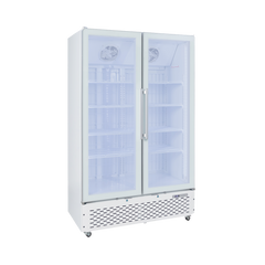 Exquisite DF1000 Two Glass Door Upright Freezer