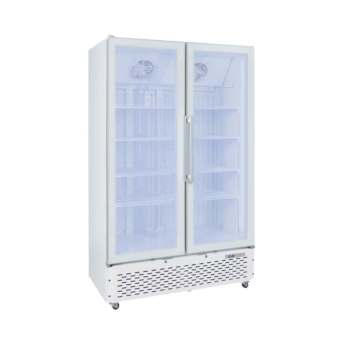 Exquisite DF1000 Two Glass Door Upright Freezer