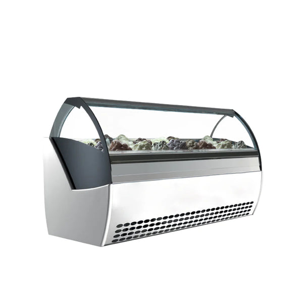 Easy Best Gelato Case Curved Glass EASY EVO G6