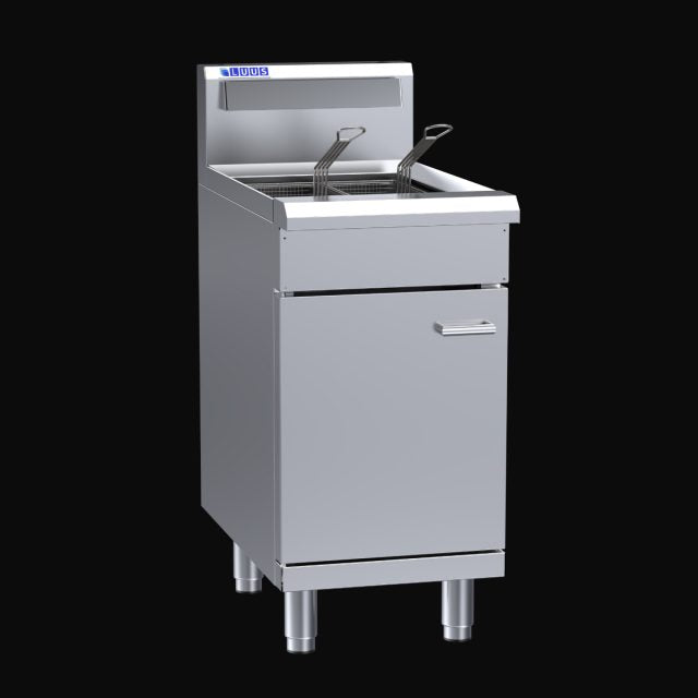 Luus - FSV-45 - 2 Basket V-Pan Fryer