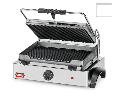 Fiamma Contact Grill - Grooved Upper/Smooth Lower Plates