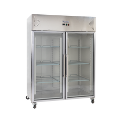 Exquisite GSC1410G Two Glass Doors Upright Storage Refrigerators