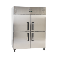 Exquisite GSC1412H Two Split Solid Doors Upright Storage Refrigerators