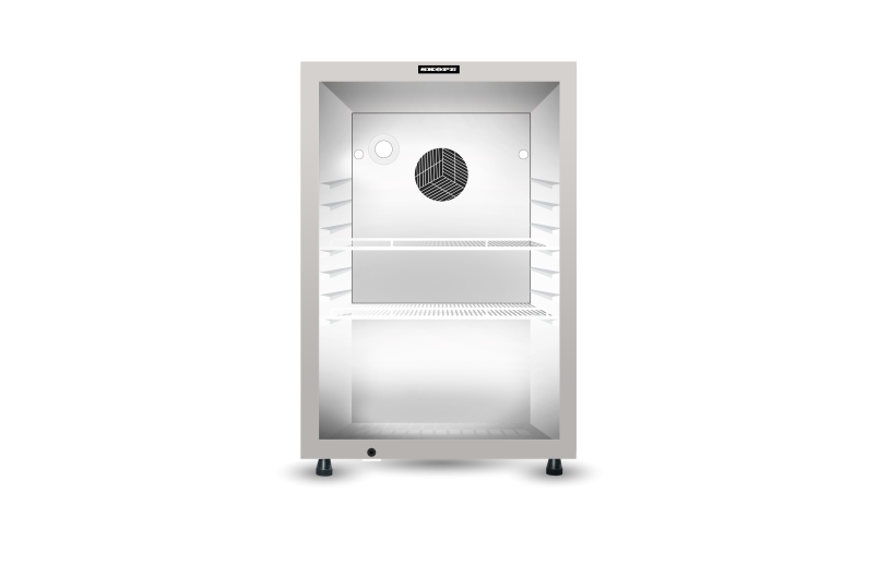 Skope 1 Glass Door Compact Display Fridge HB85
