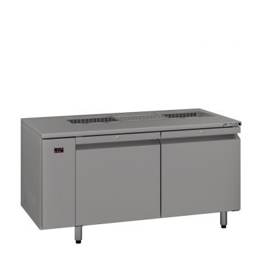 Williams Emerald - Two Door Stainless Steel Remote Under Counter Refrigerator With Blown Air Well