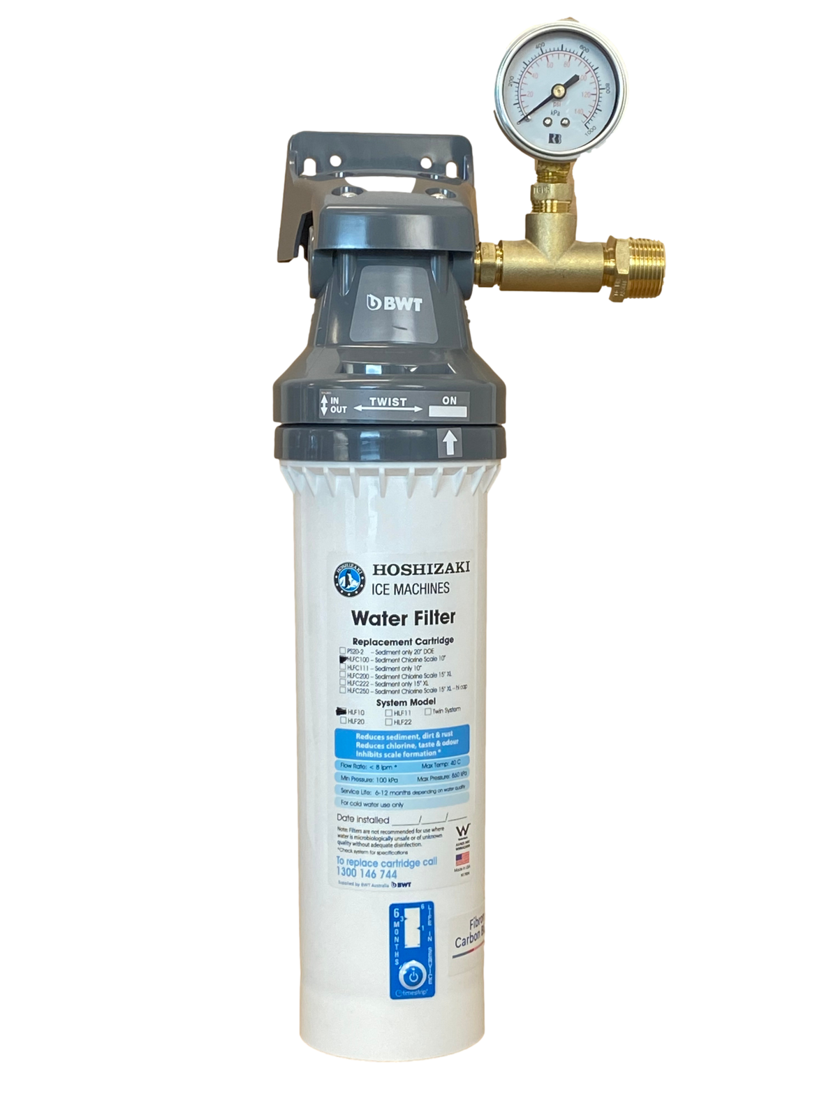 Hoshizaki HLF10G Water Filter System with Gauge