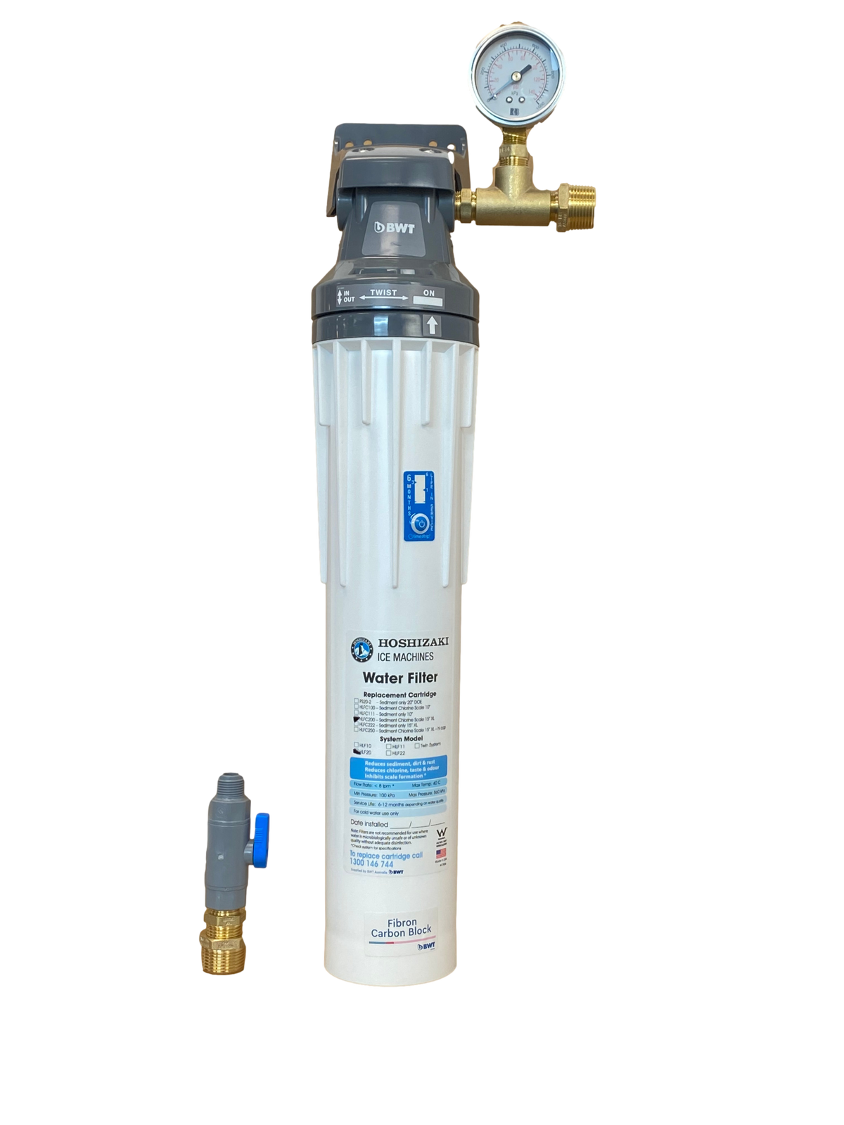 Hoshizaki HLF20G Water Filter System with Gauge