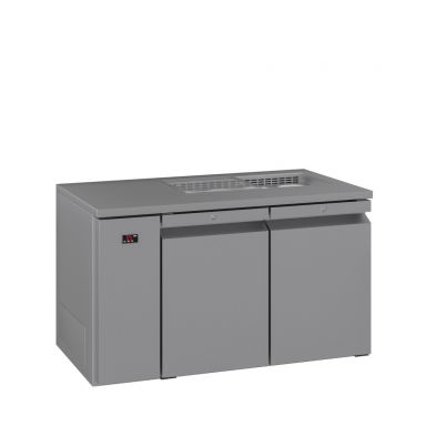 Williams Opal - Two Door Stainless Steel Remote Under Counter Refrigerator With Blown Air Well