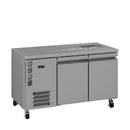 Williams Opal - Two Door Stainless Steel Under Counter Refrigerator With Blown Air Well