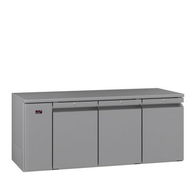 Williams Opal - Three Door Stainless Steel Remote Under Counter Refrigerator