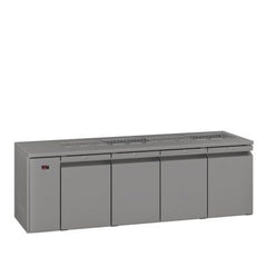 Williams Opal - Four Door Stainless Steel Remote Under Counter Refrigerator With Blown Air Well