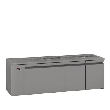 Williams Opal - Four Door Stainless Steel Remote Under Counter Refrigerator With Blown Air Well