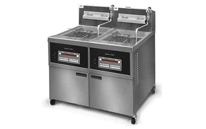 Henny Penny OFG-342-8000 - Large Capacity Double Well (Full) Open Gas Fryers