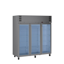 Williams Pearl - Three Door Stainless Steel Upright Display Refrigerator