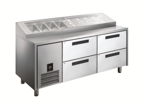 Glacian HPB1815DD Pizza Prep with Drawers