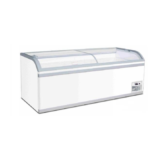 IARP KREA 260.9 Curved Glass Island Freezer