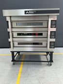 Moretti Forni COMP-S120E-3-S Serie S Triple Deck Oven on Stand