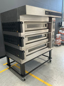 Moretti Forni COMP-S120E-3-S Serie S Triple Deck Oven on Stand