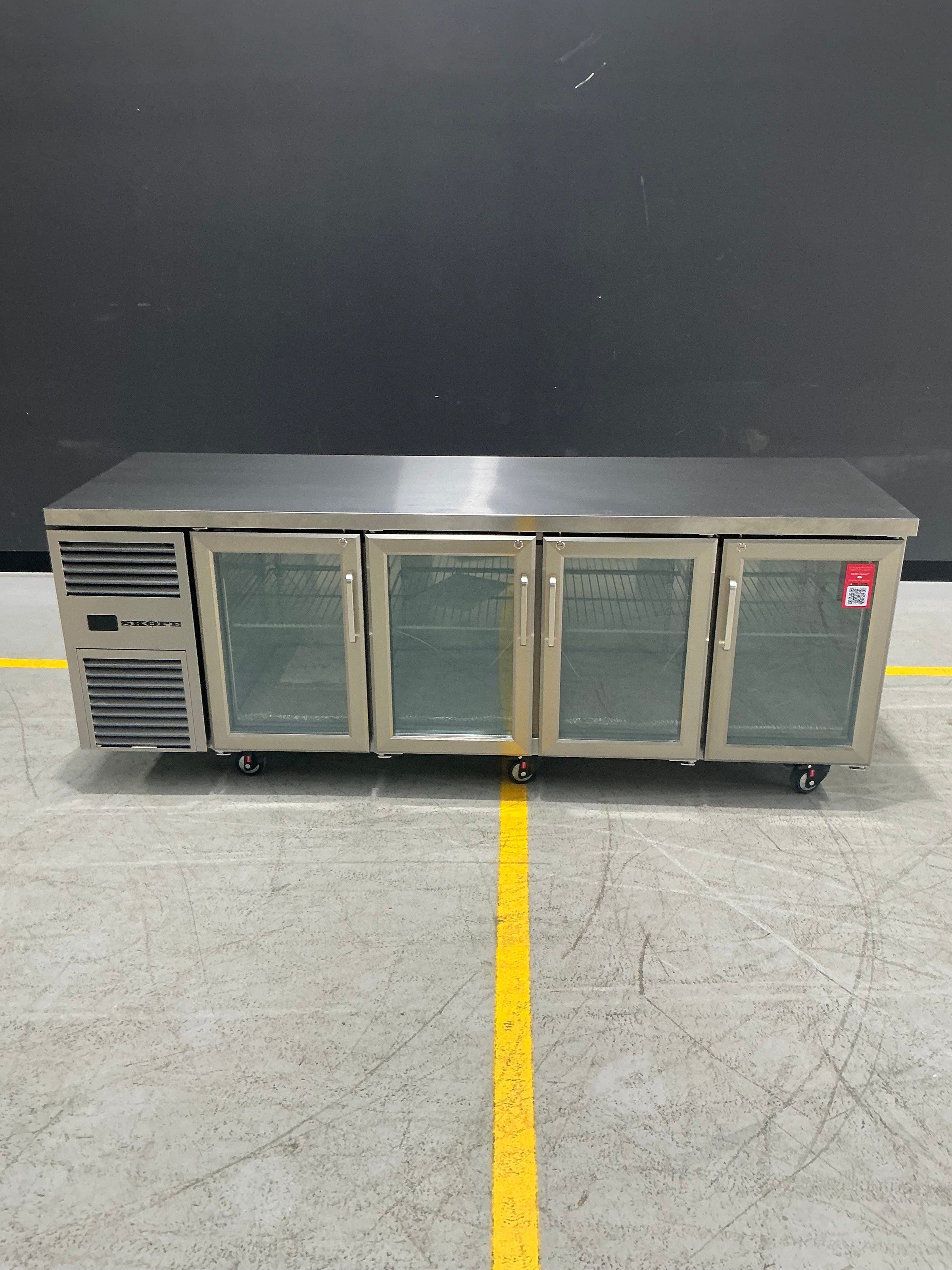 Skope - RF7.UBR.4.GD - 4 Glass Door Underbench Fridge