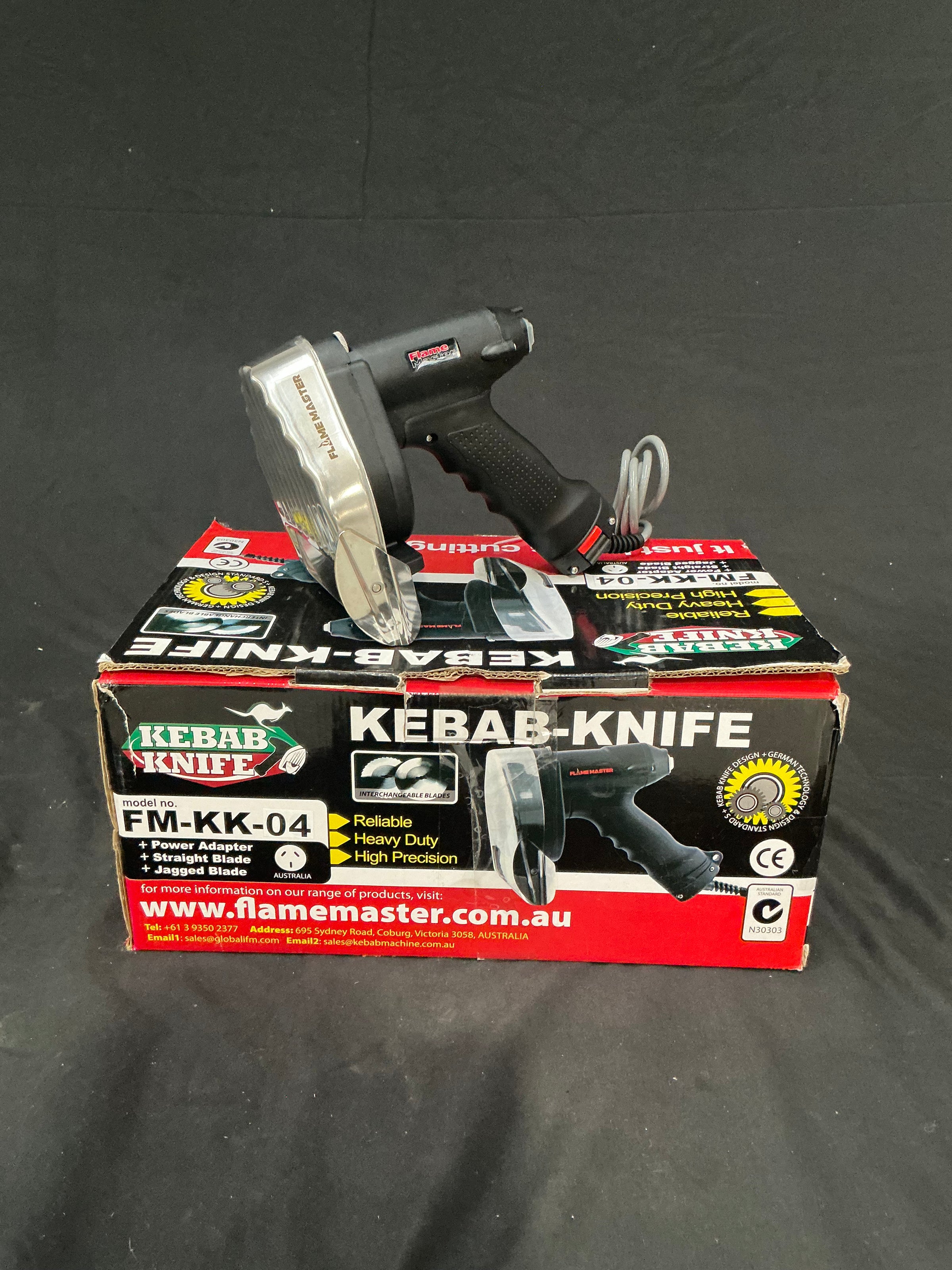Flame Master - FMKK-612 - Fixed Cable Kebab Knife with 120mm Blade