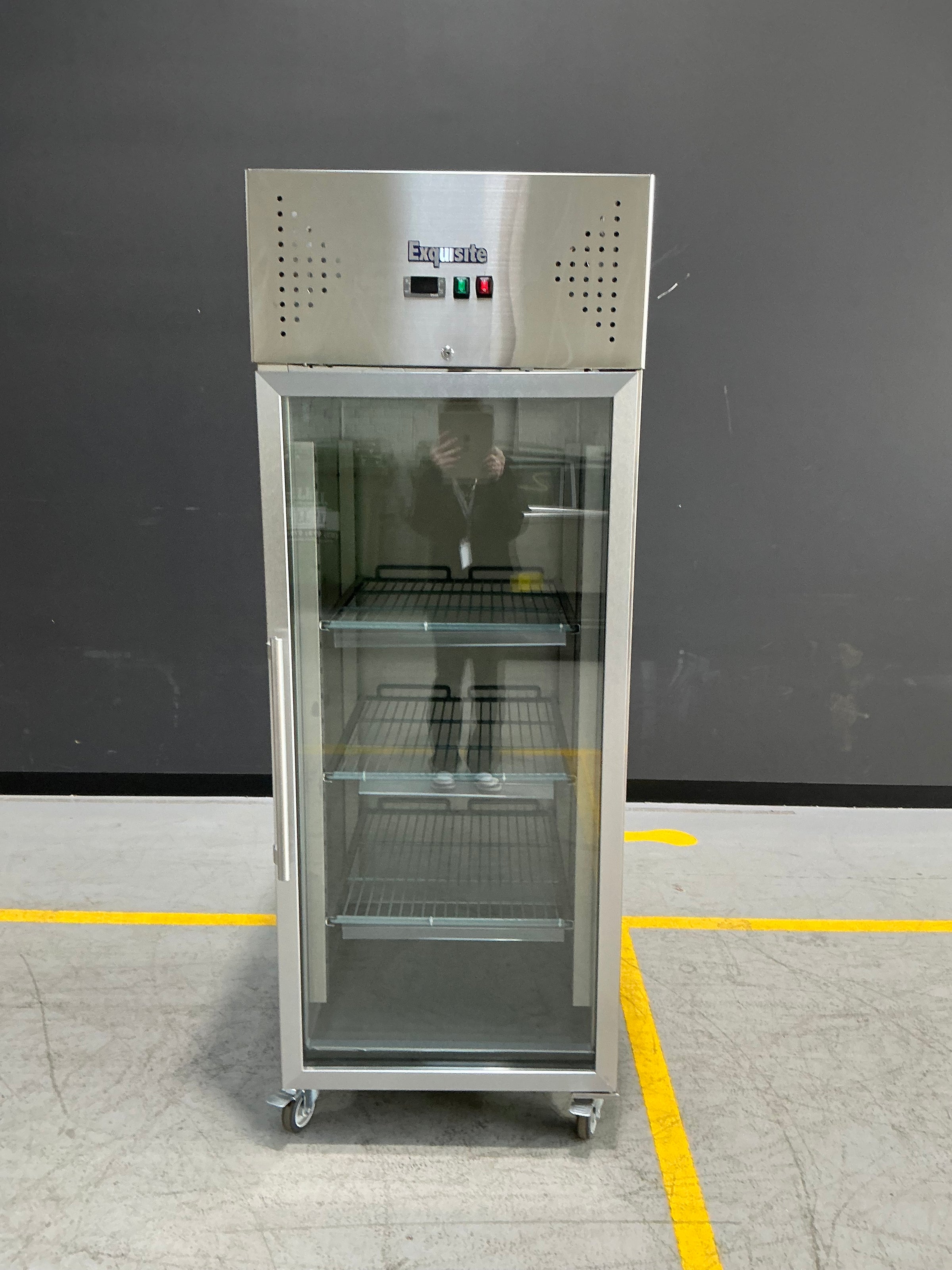 Exquisite - GSC650G - Single Glass Door Storage Fridge