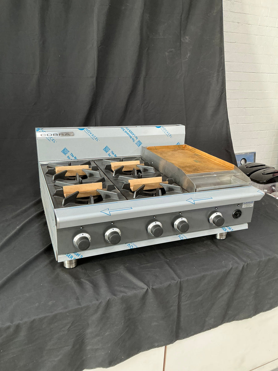 Cobra - C9C-B - 900mm 4 Burner Gas Cooktop with Griddle