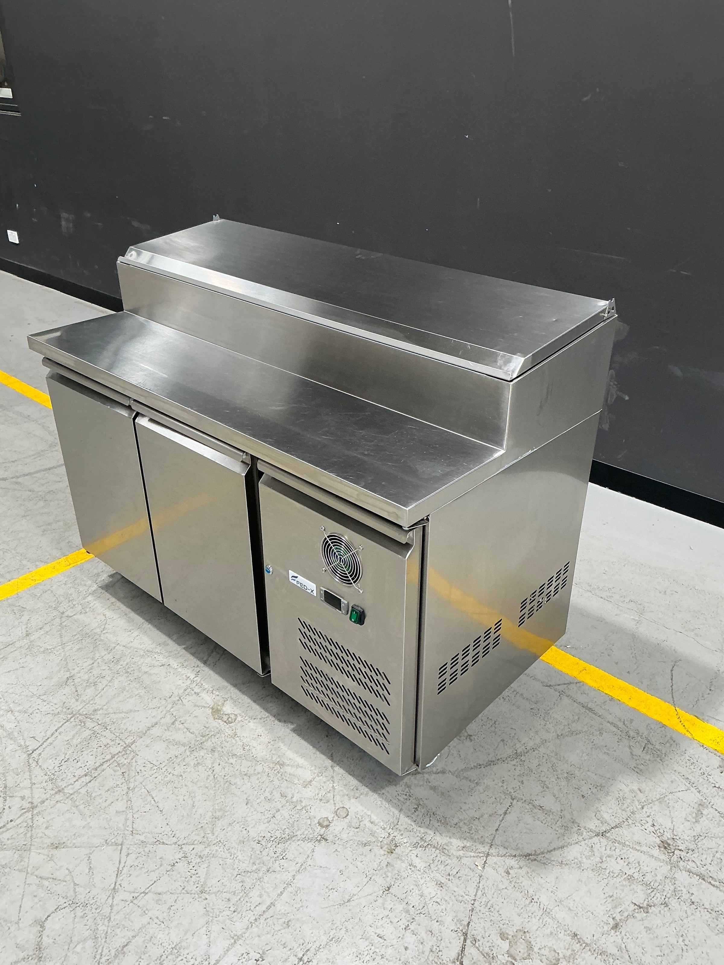 FED-X XSS7C13S2V 282L Two-Door Sandwich Prep Counter