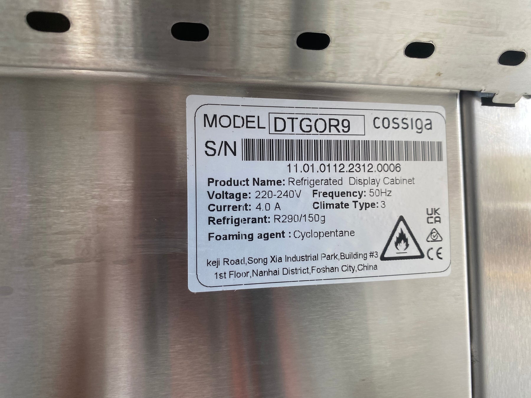 Cossiga - DTGOR9 - Refrigerated Free Standing Multideck 900mm