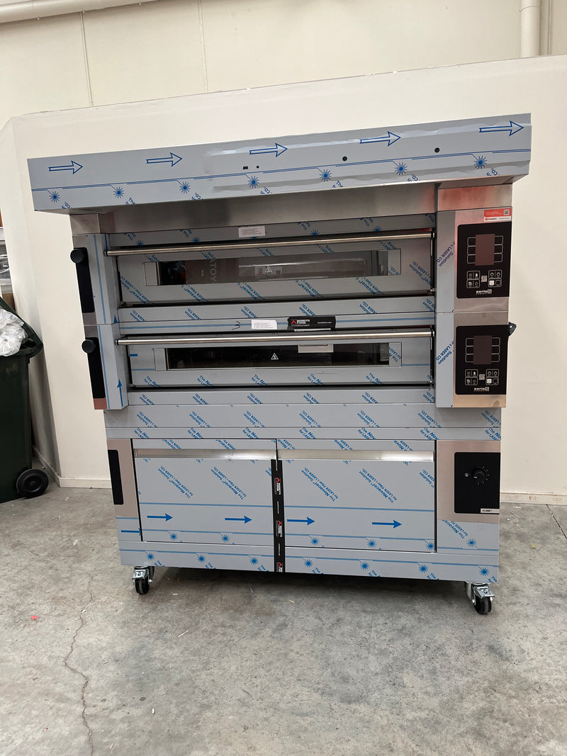 MORETTI FORNI Double Deck Electric Pizza Oven with Prover - COMP S120E/2/L
