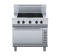 Waldorf 800 Series IN8410ECF - 900mm Induction Range Convection Oven