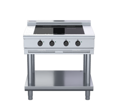 Waldorf 800 Series INL8400F-LS - 900mm Electric Induction Cooktop Low Back Version - Leg Stand