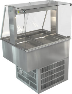 Cossiga Refrigerated No Gantry Silver 805mm LSRF2-NG