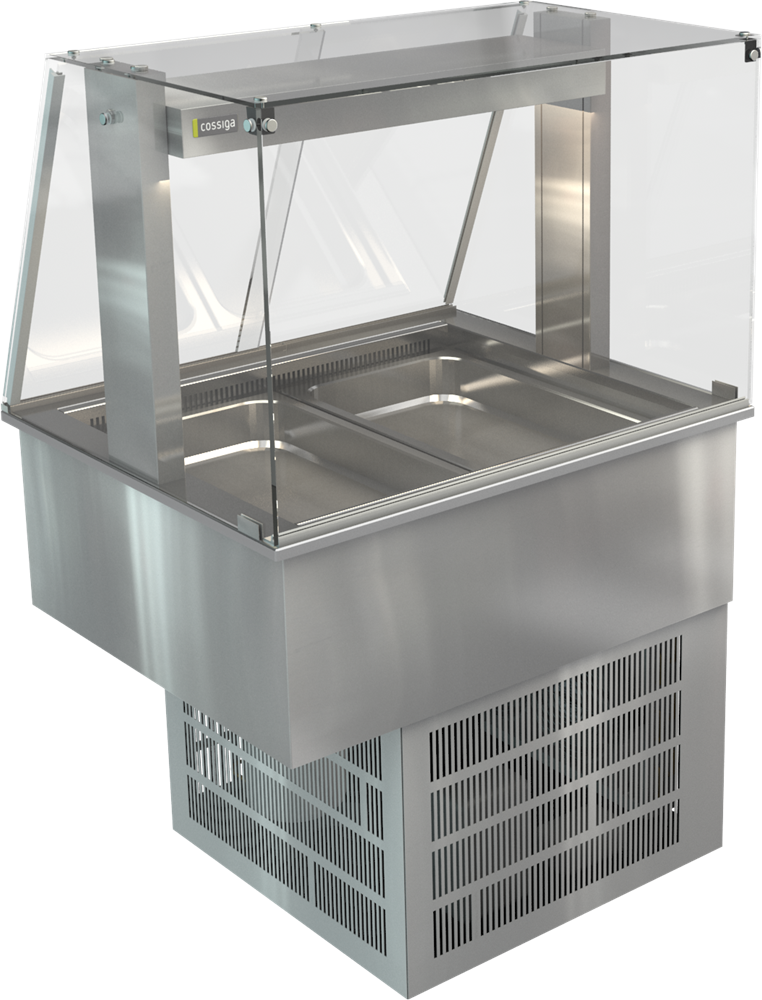 Cossiga Refrigerated No Gantry Silver 805mm LSRF2-NG