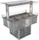 Cossiga Refrigerated Well With Gantry Silver 1145mm LSRF3