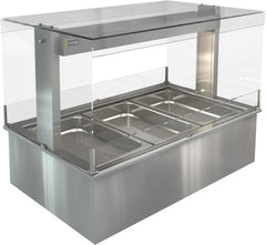 Cossiga Refrigerated Well With Gantry Silver 1145mm LSRF3